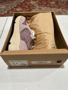 Mi.iM Lavender Glitter Platform Sneakers